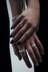 Rosethorn Sterling Silver Band - 9mm