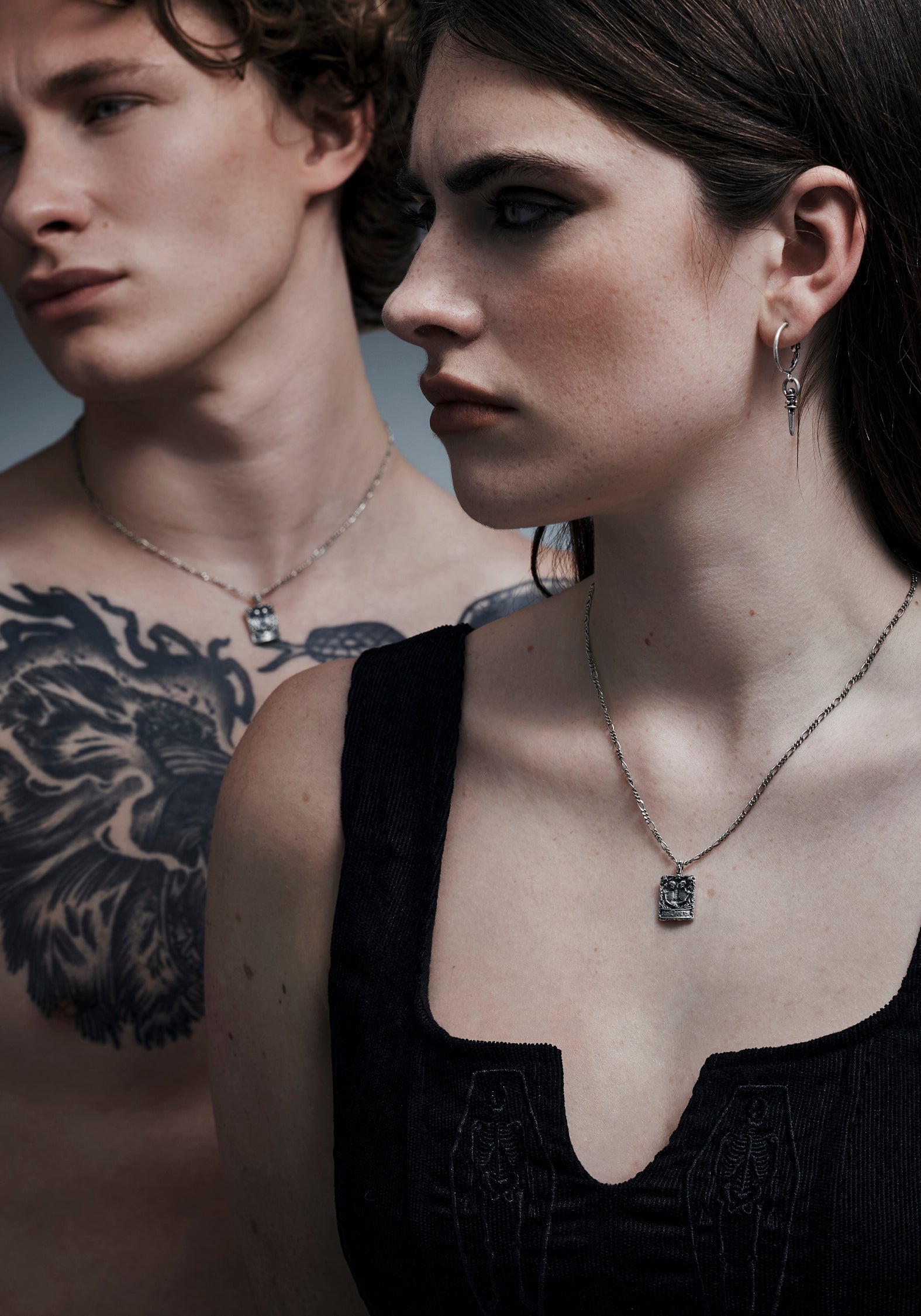 Amorata Lovers Sterling Silber Halskette