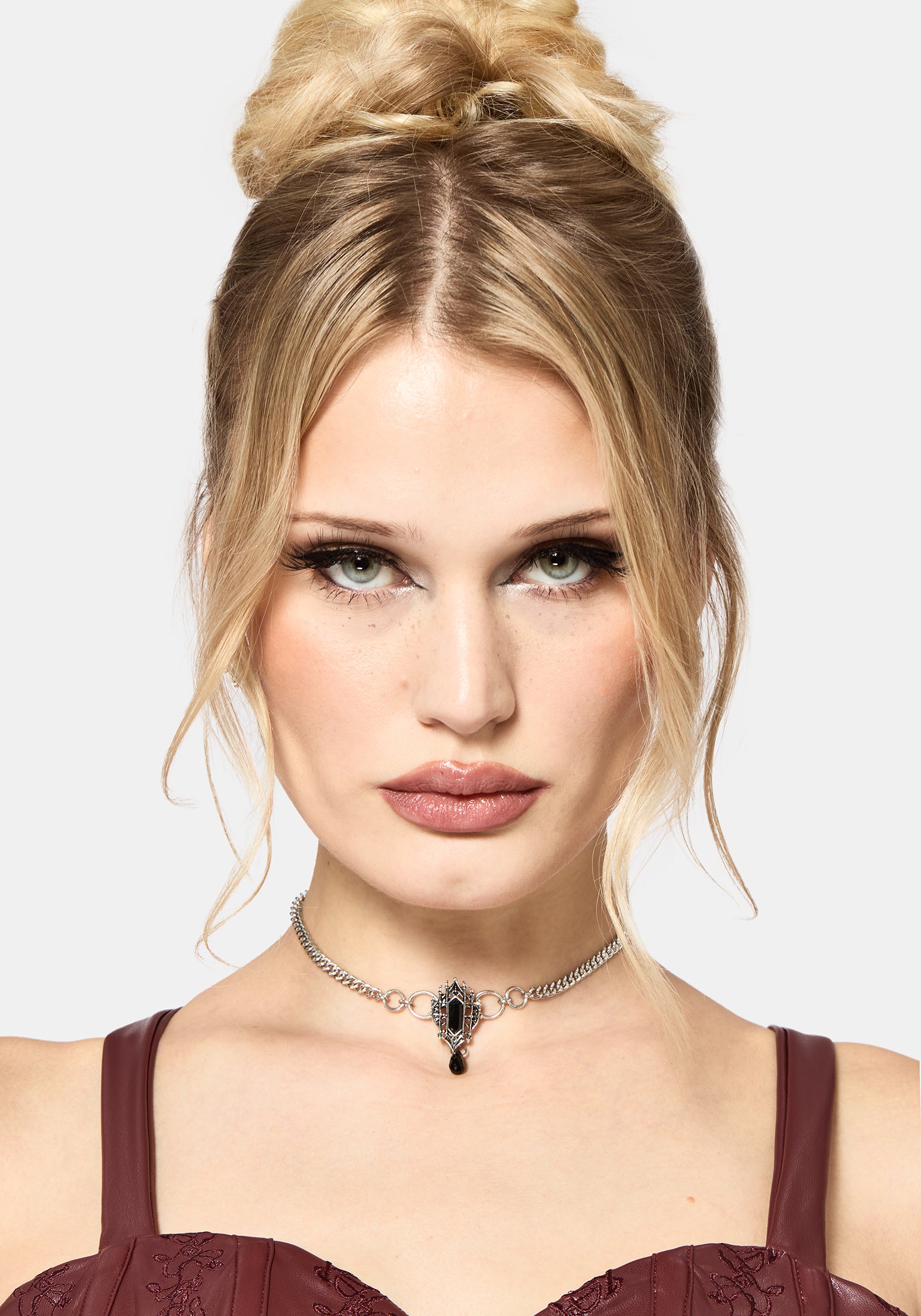 Cathedral Gothic Grobstrick Kette Halsband