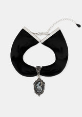 Malia Rabbit Skeleton Velvet Choker