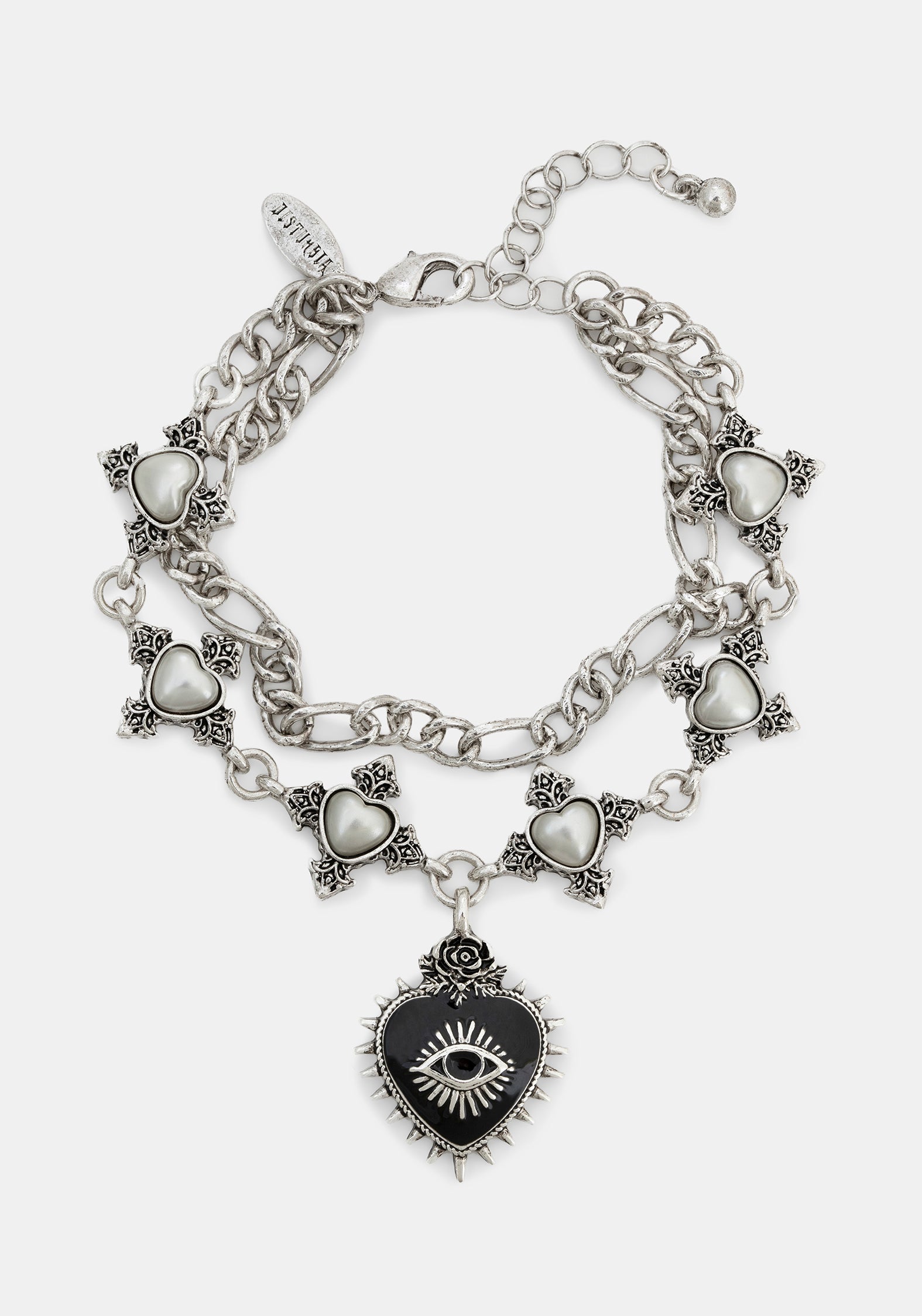 Amada Prickle Heilig Herz Gelagert Grobstrick Armband