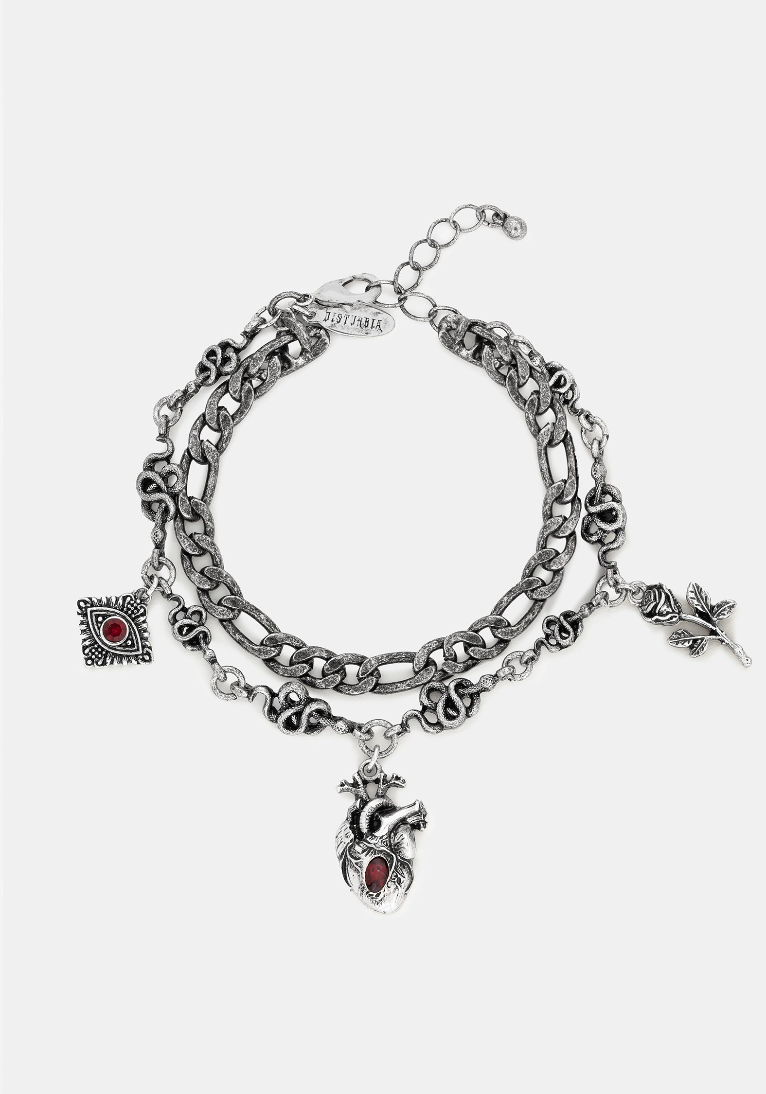 Corium and Anatomical Chain Heart Bracelet