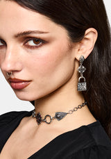 Gorthe Padlock Drop Earrings
