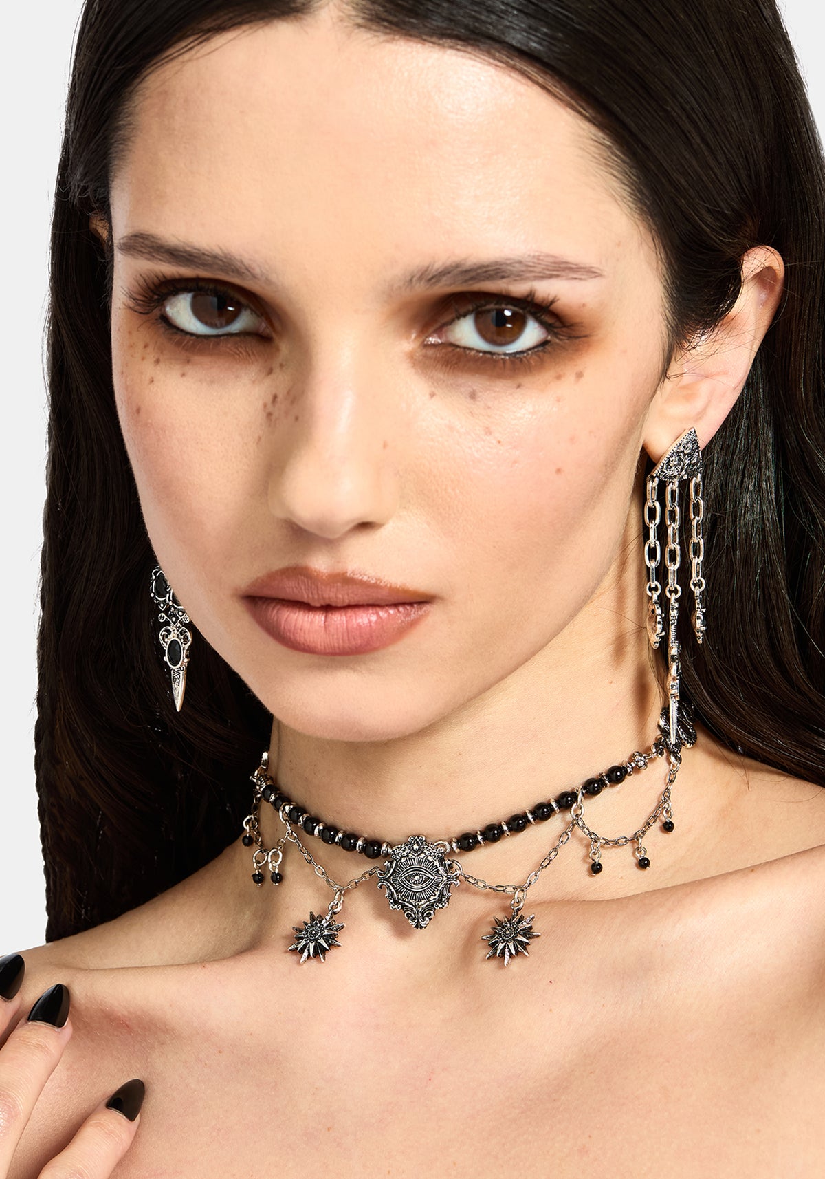 Gorthe Perle Schlange Eye Halsband