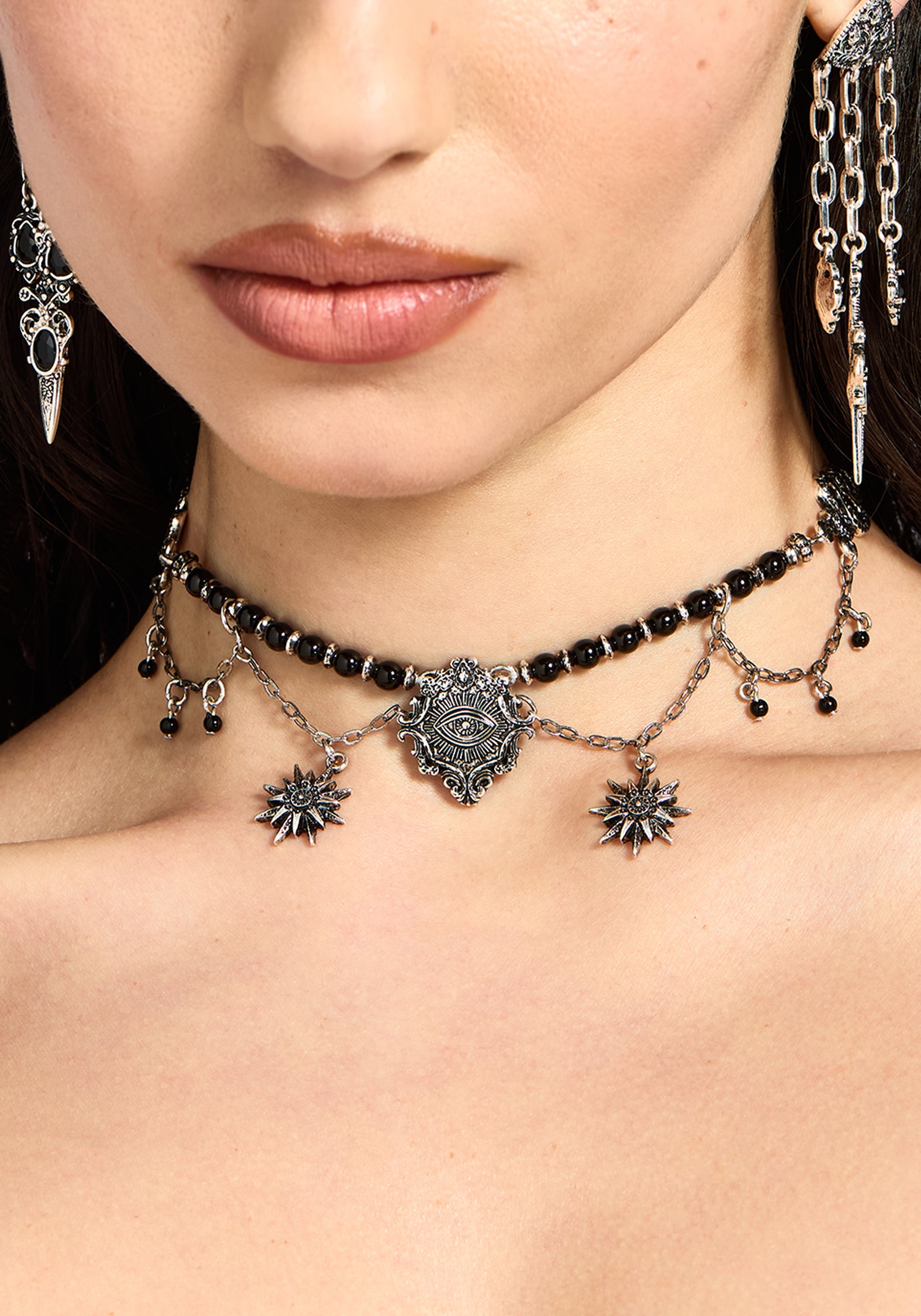 Gorthe Perle Schlange Eye Halsband