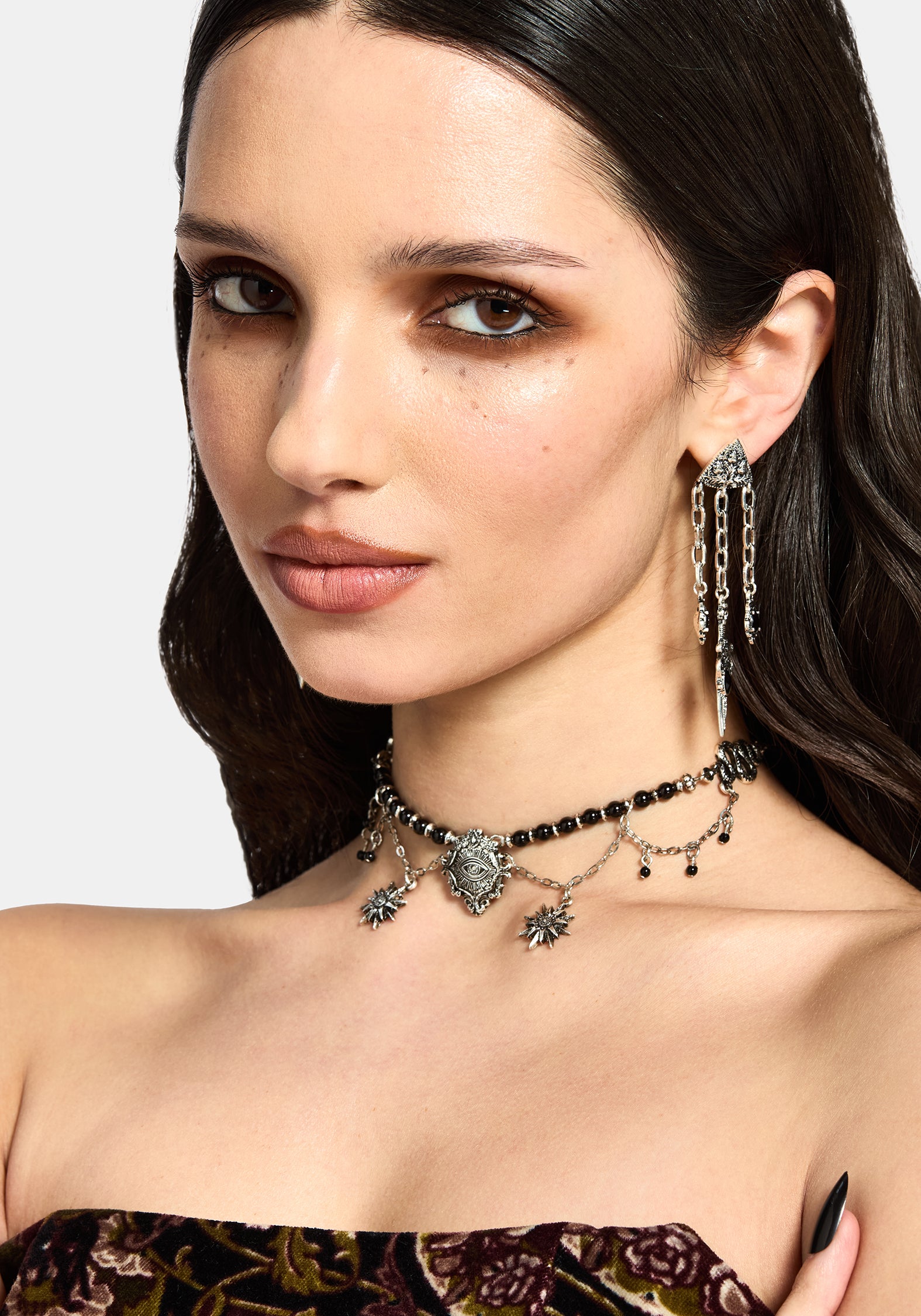 Gorthe Perle Schlange Eye Halsband