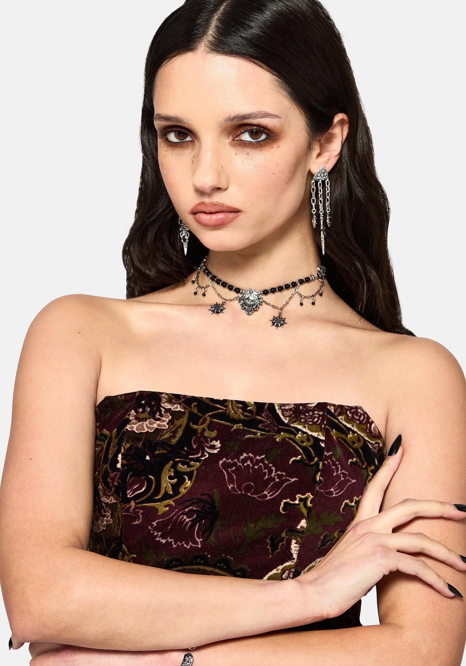 Gorthe Perle Schlange Eye Halsband