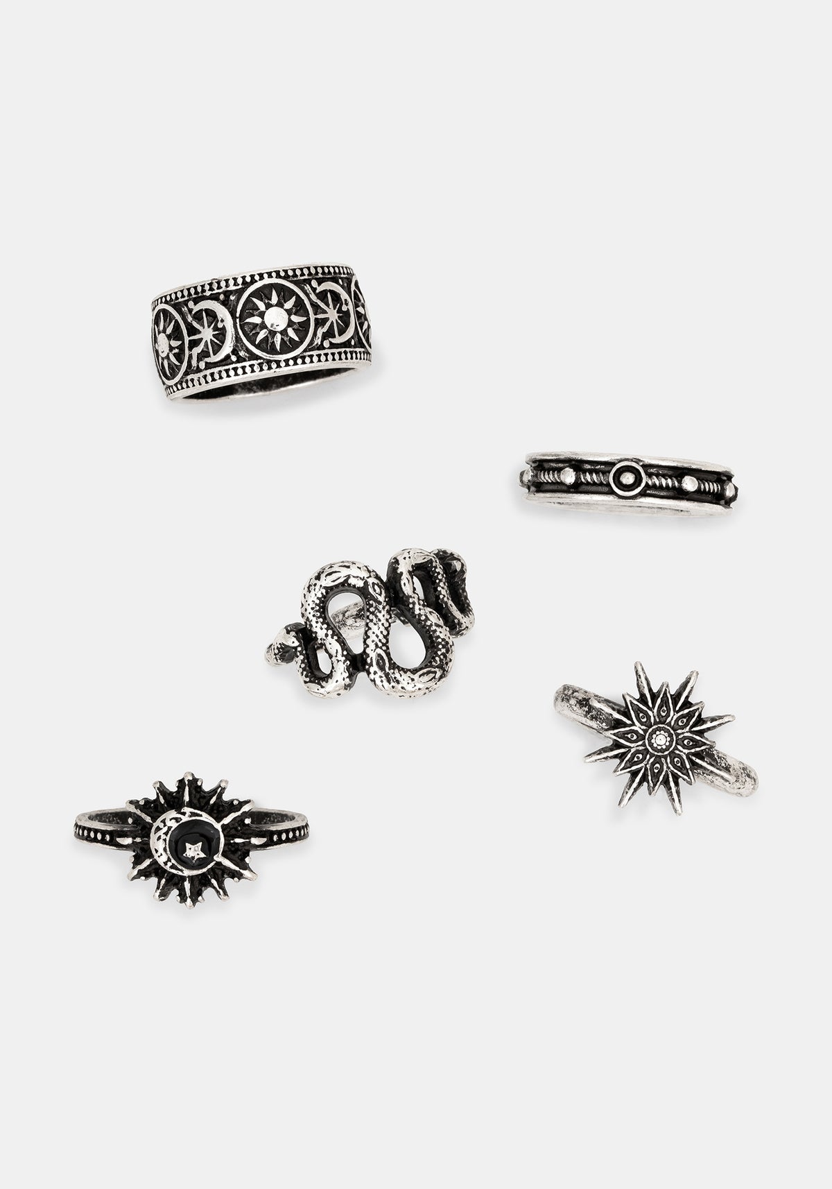 Gorthe Grobstrick Ring Set