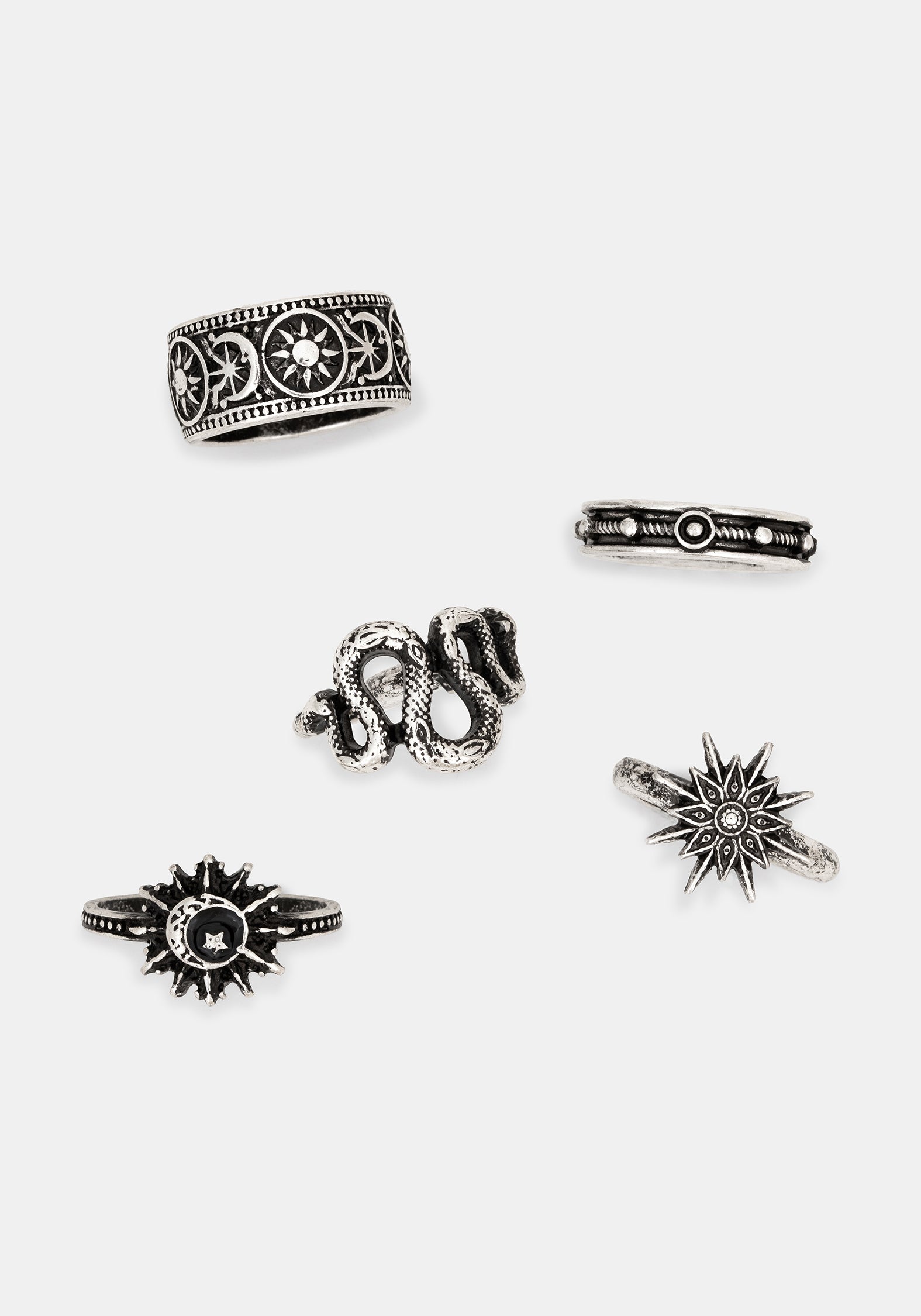 Gorthe Grobstrick Ring Set