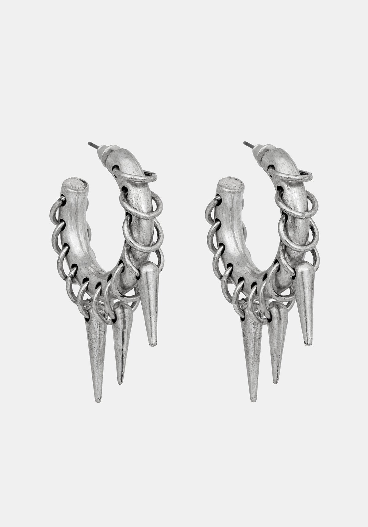 Gloryx Spike Pierced Hoops