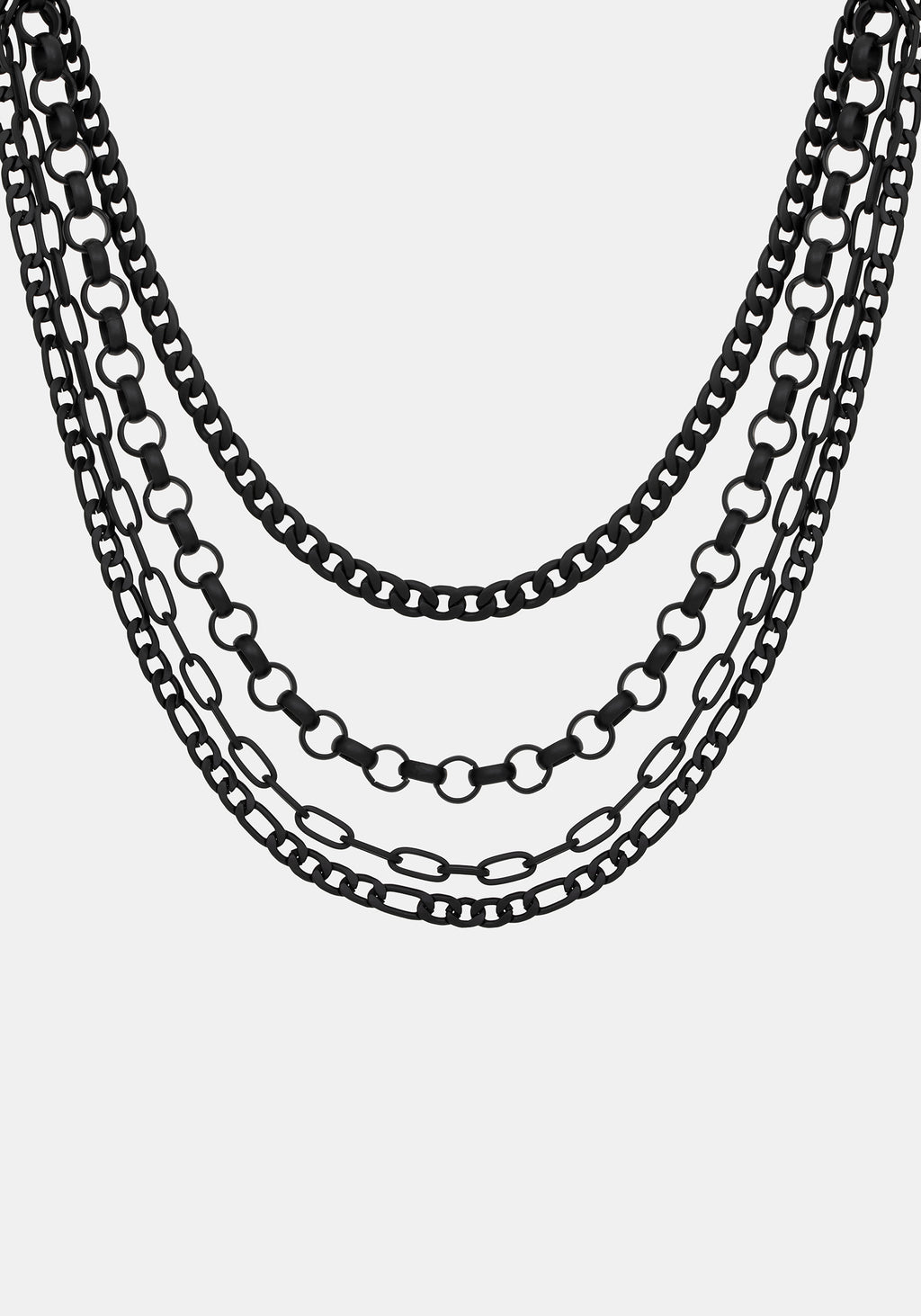 Jet Chain Famous Chorx Layered Jet Chain Necklace – Disturbia