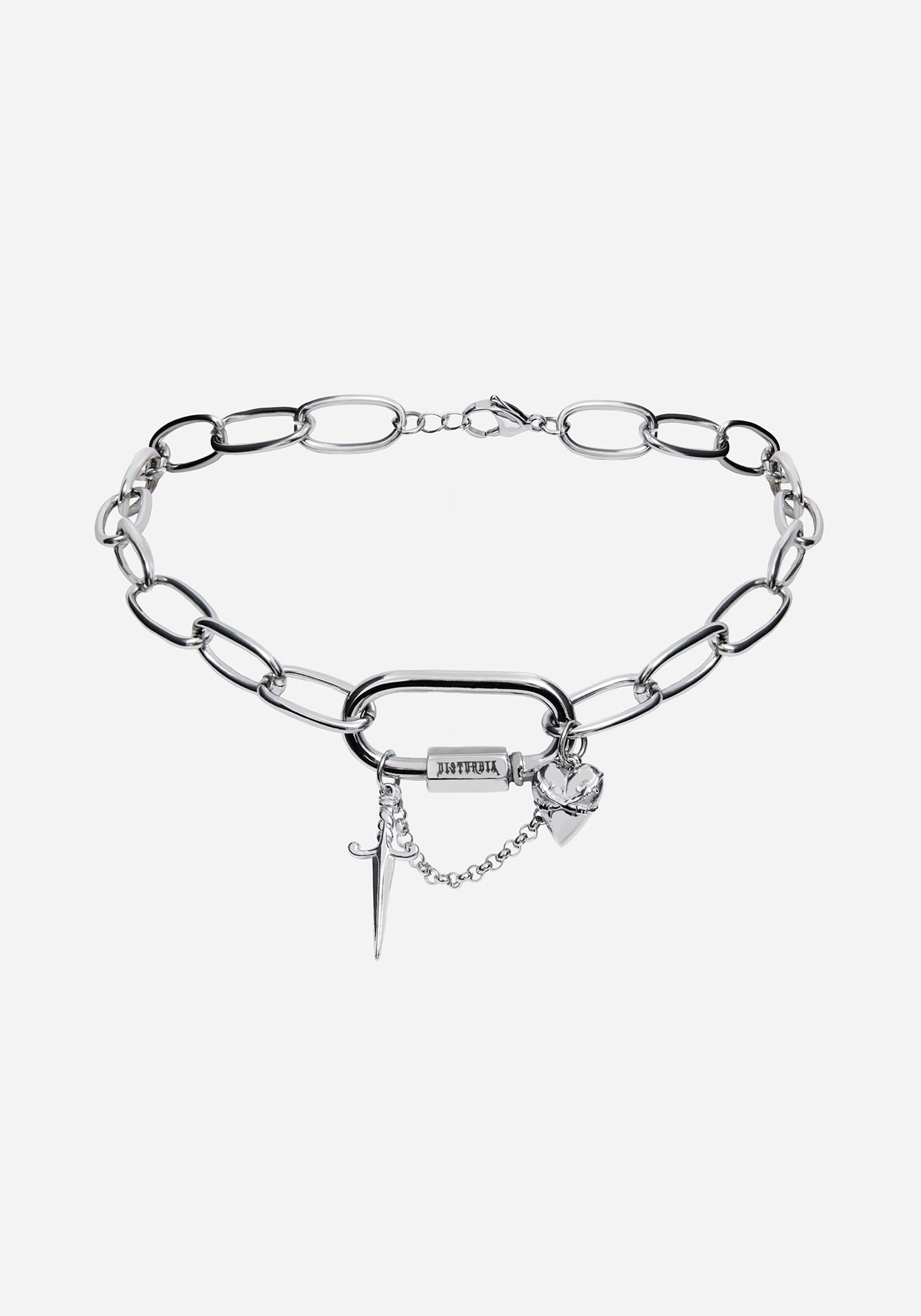 Hurnix Dagger Heart Stainless Steel Necklace