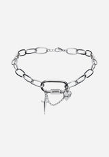Hurnix Dagger Heart Stainless Steel Necklace
