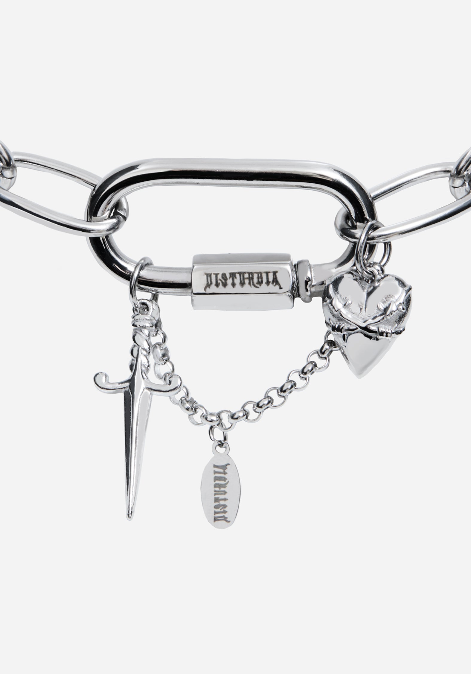 Hurnix Dagger Heart Stainless Steel Necklace