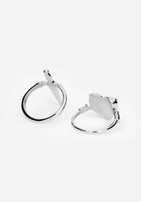 Hurnix Dagger Heart Stainless Steel Rings Set of 2