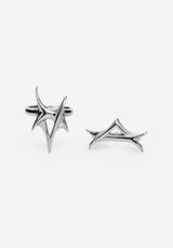 Crixel Spike Stainless Steel Rings Set of 2
