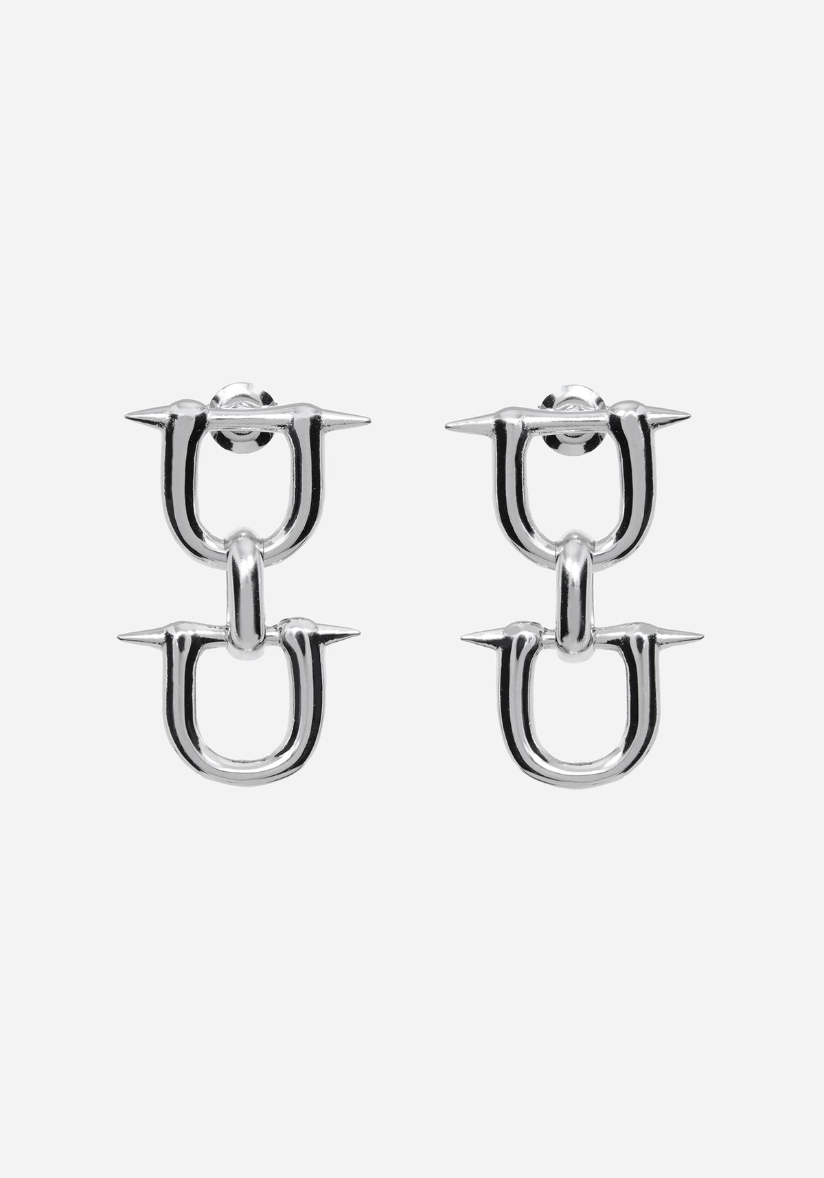 Ruzar Stainless Steel Drop Stud Earrings