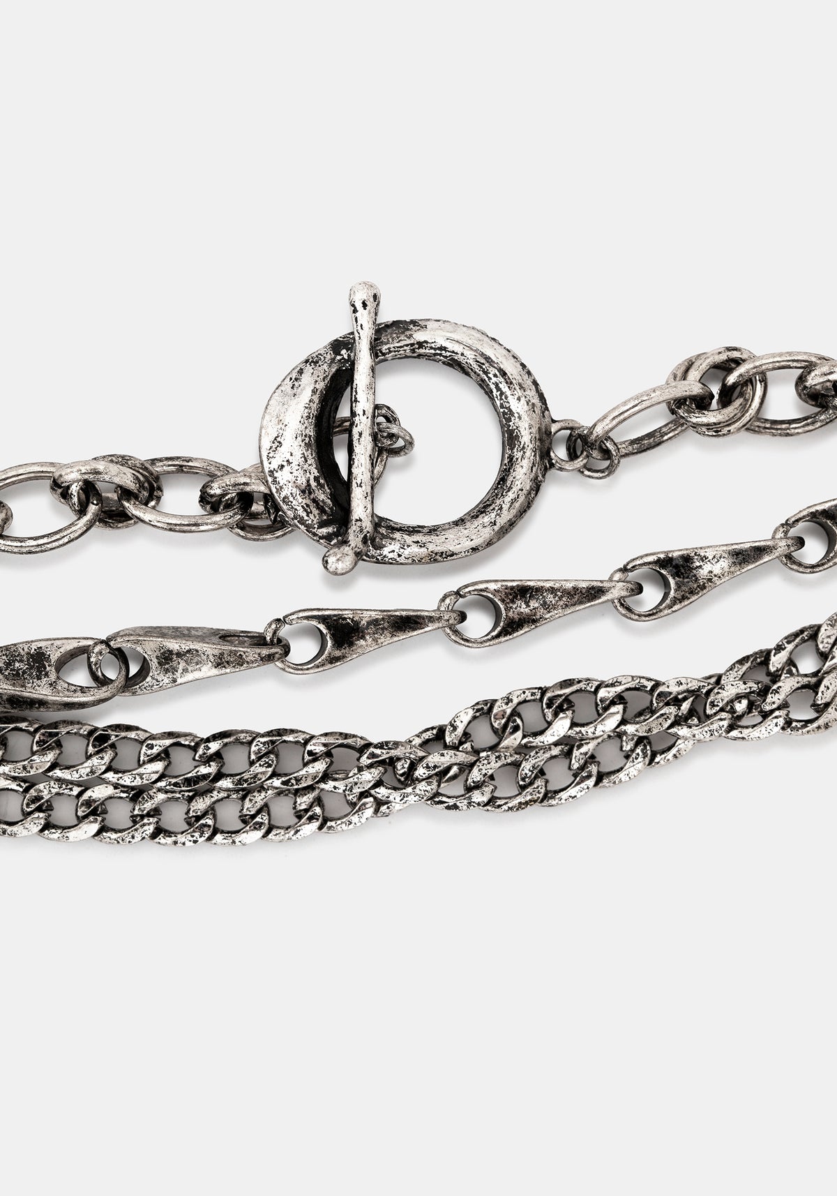 Golia Layered T-Bar Chain Bracelet