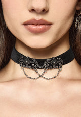 Velma Ribbon Chain Choker