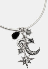 Flamini Celestial Cluster Torque Necklace