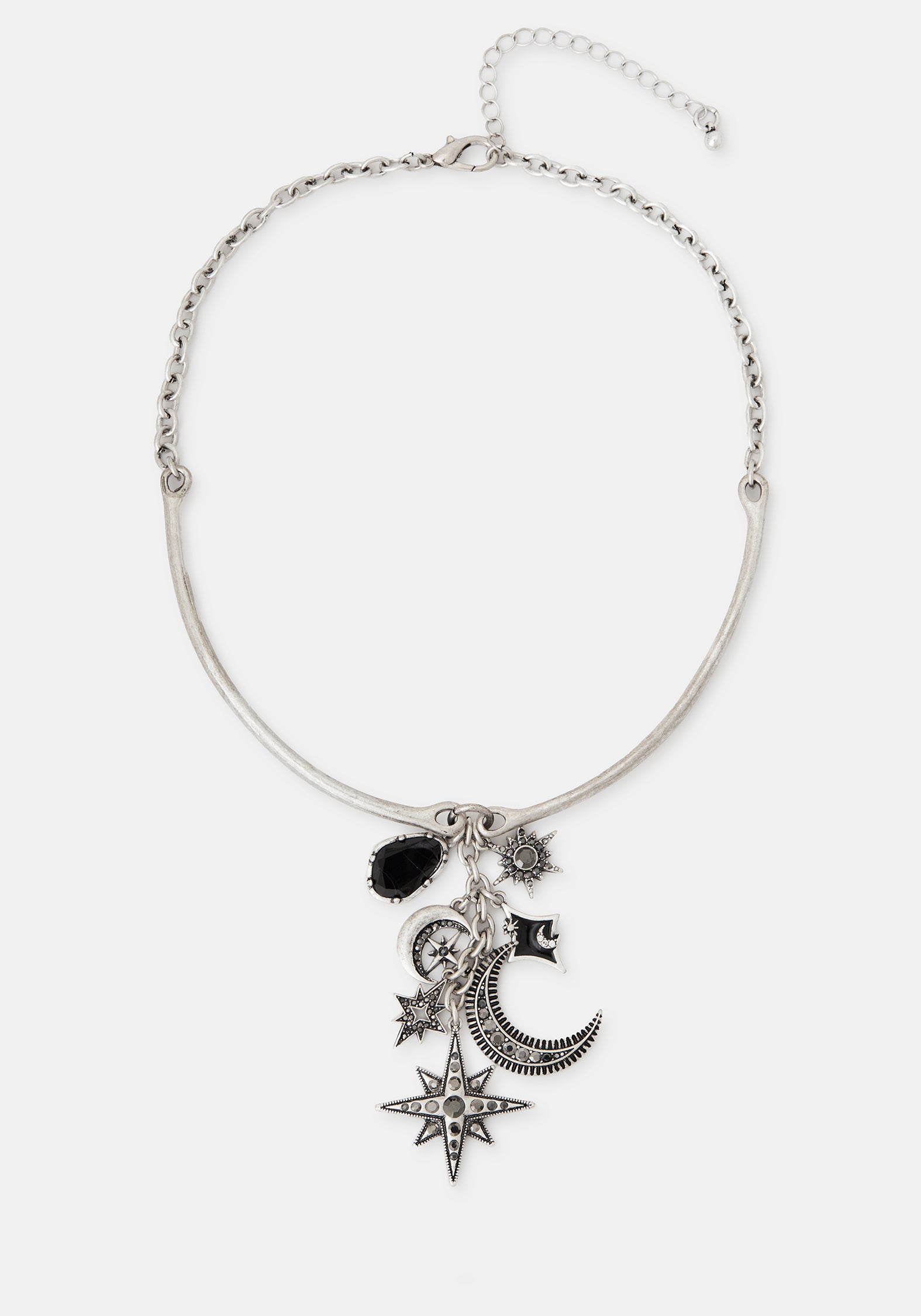 Flamini Celestial Cluster Torque Necklace