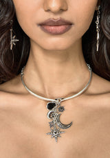 Flamini Celestial Cluster Torque Necklace