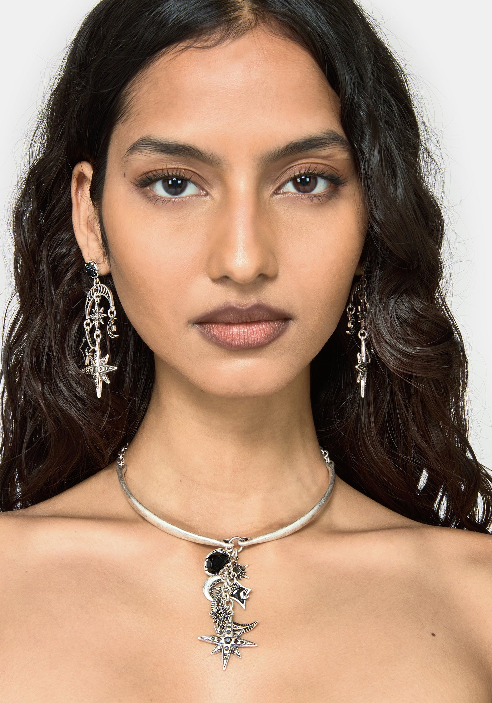 Flamini Celestial Cluster Torque Necklace