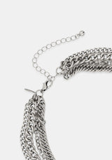 Memento Mori Layered Chain Necklace