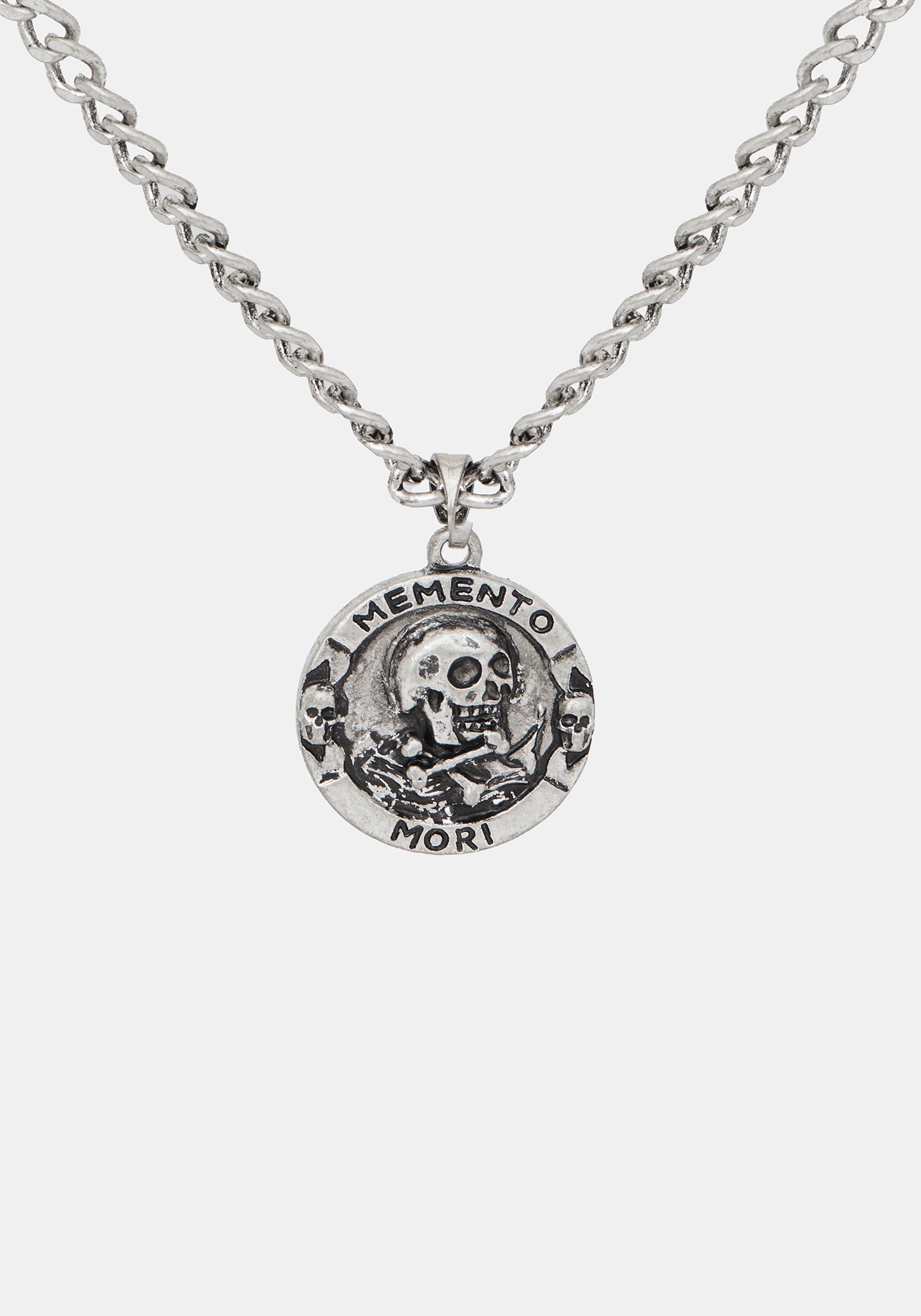 Memento Mori Layered Chain Necklace