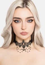 Evara Ornate Lace Choker