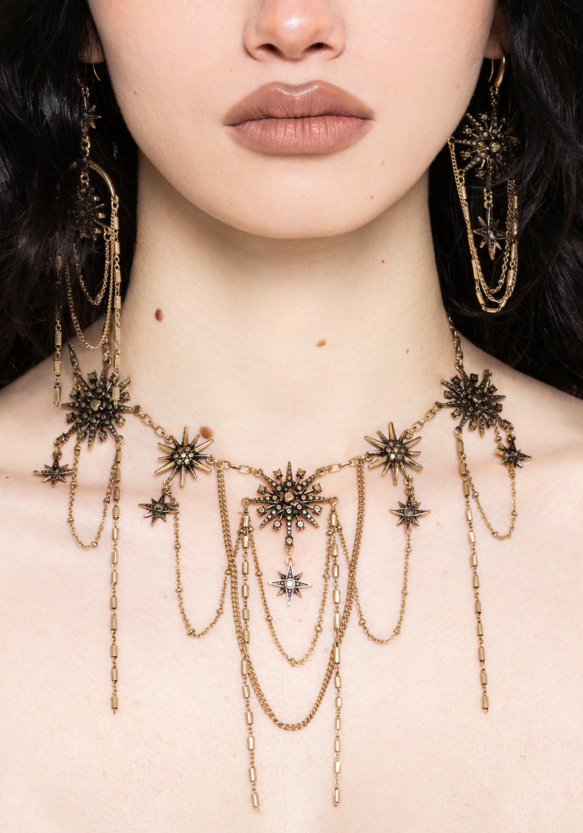 Sorin Celestial Chain Drop Necklace