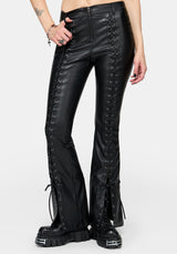 Monica PU Schnürung Hose