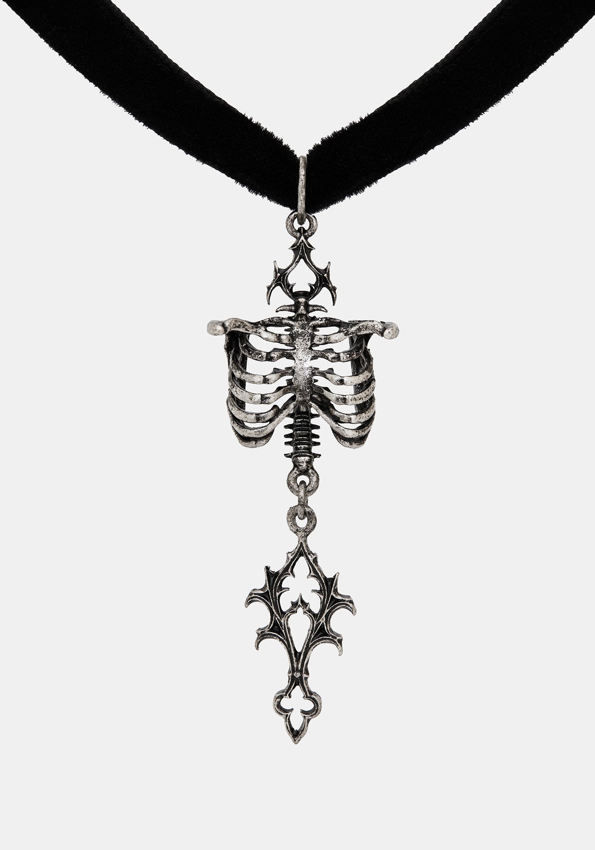Quorin Skeleton Ribbon Choker