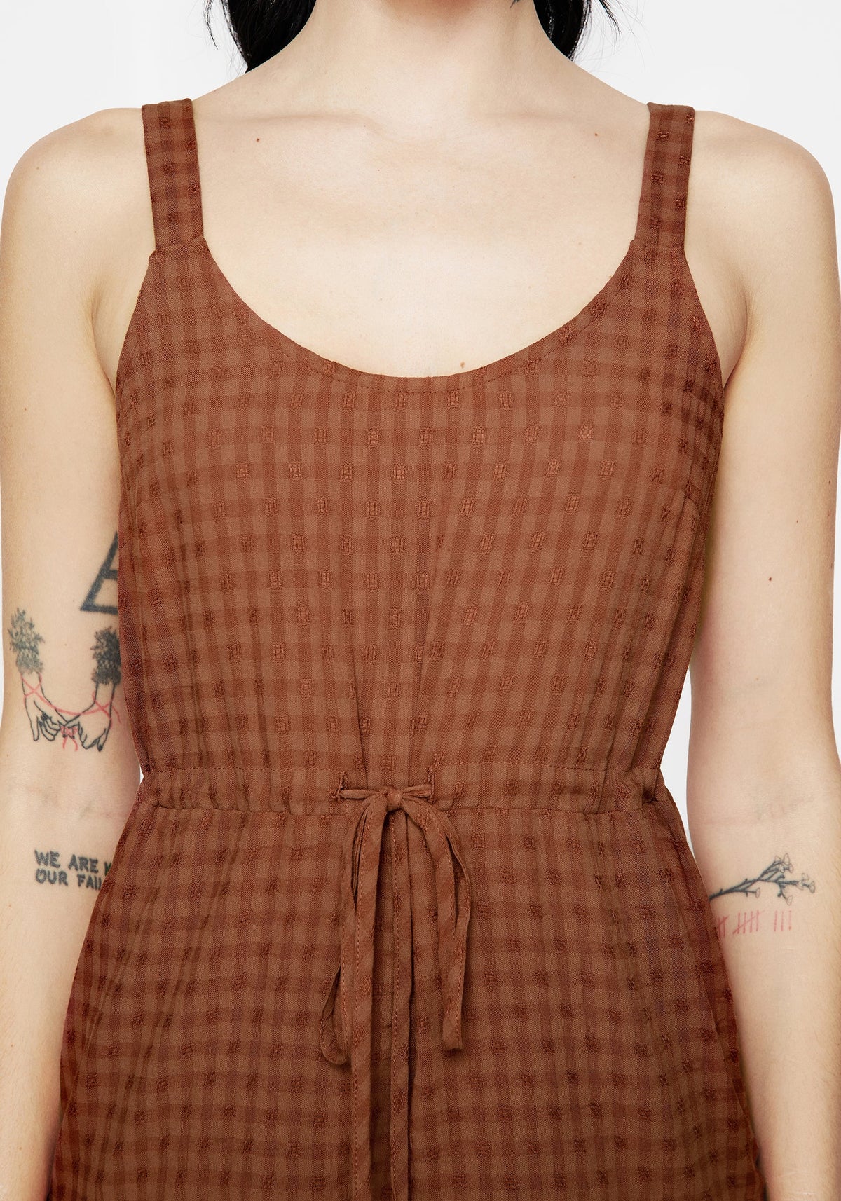 Soleil Cotton-Blend Prüfen Cami Overall