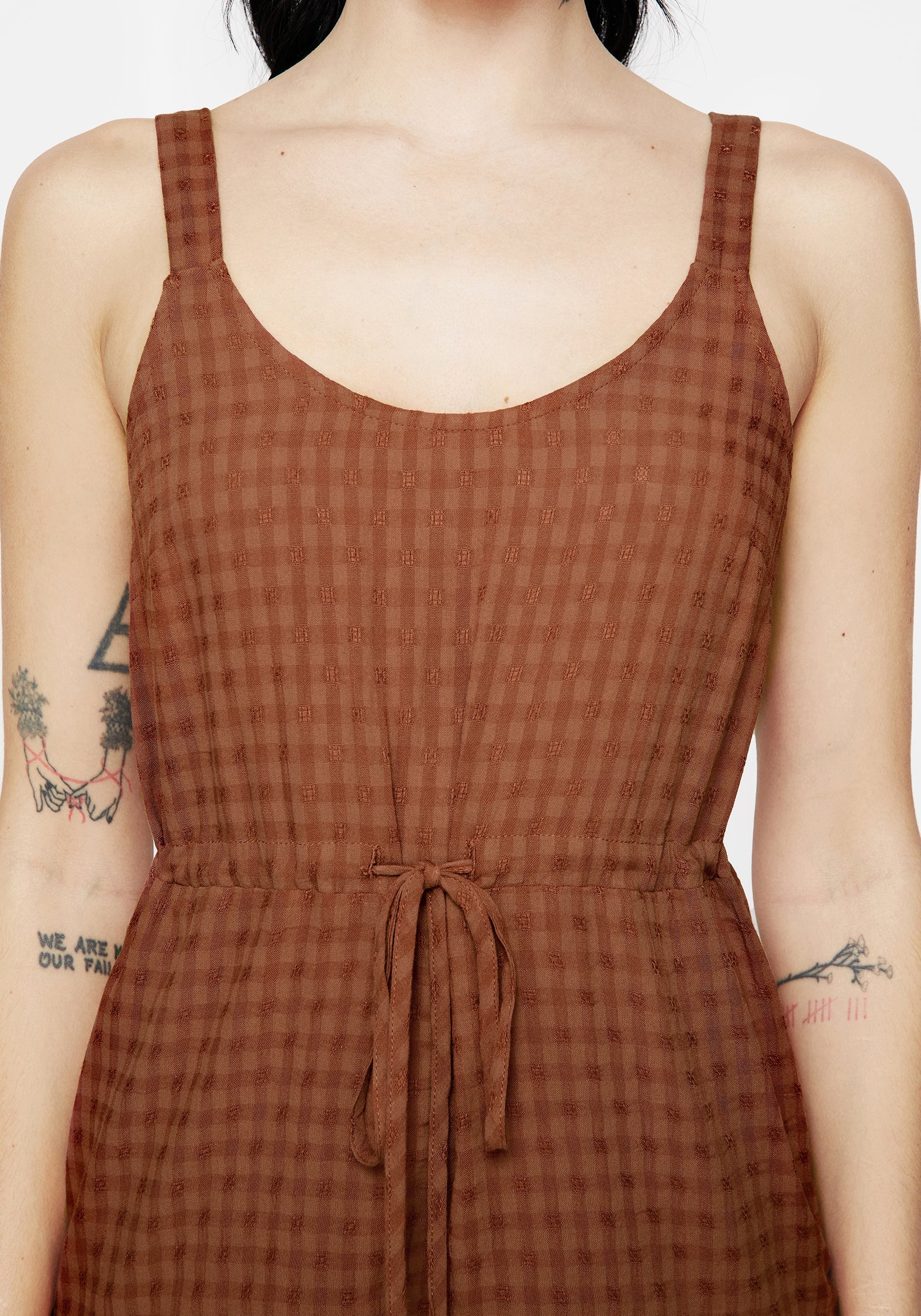 Soleil Cotton-Blend Prüfen Cami Overall