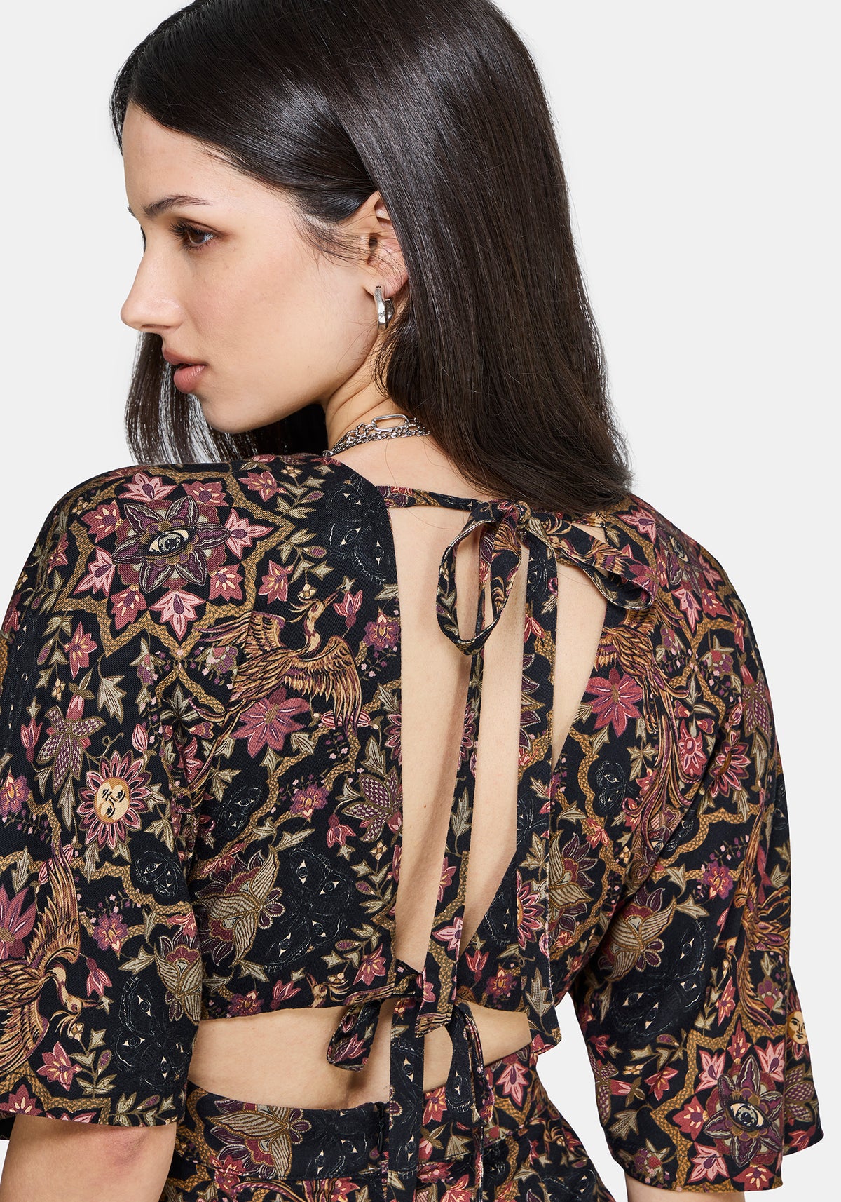 Mythos Druck Kimono Ärmel Overall
