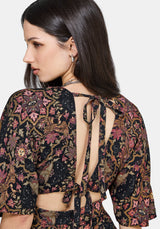 Mythos Druck Kimono Ärmel Overall