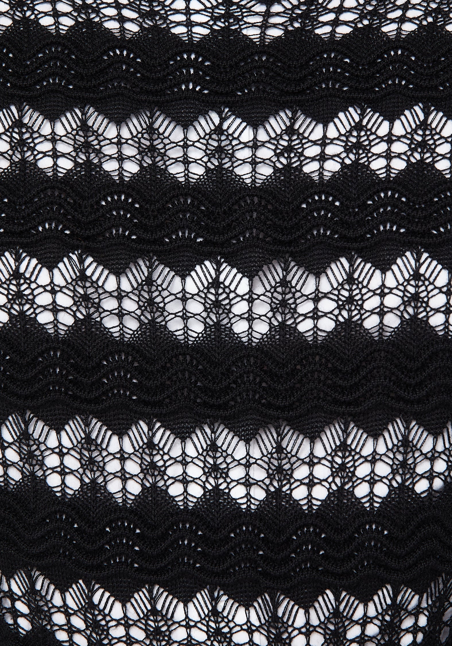 Wyn Baumwolle ZigZag Gestrickt Lang Ärmel Pullover