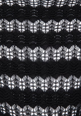 Evelyn Baumwolle ZigZag Gestrickt Lang Ärmel Pullover