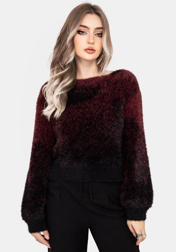 Maple Krawatte Färbung Gestrickt Pullover
