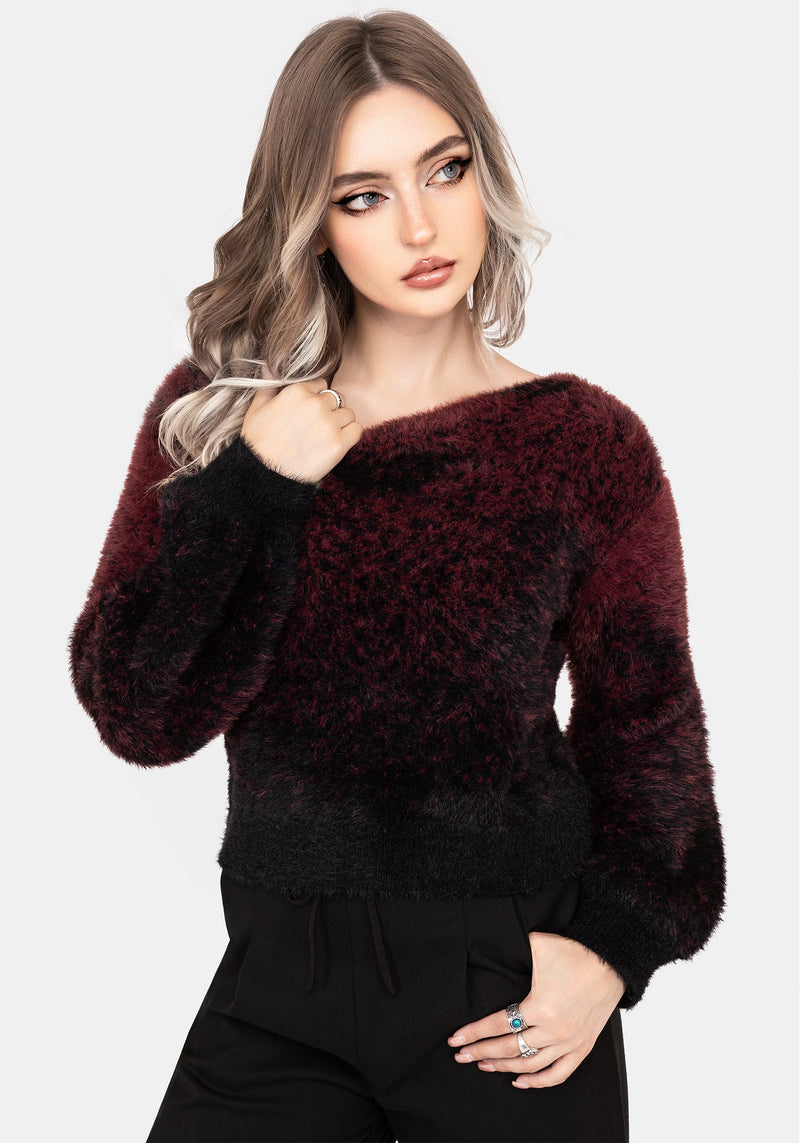 Maple Krawatte Färbung Gestrickt Pullover