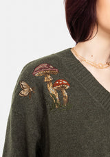Keira Baumwolle Toadstool Bestickt Pullover