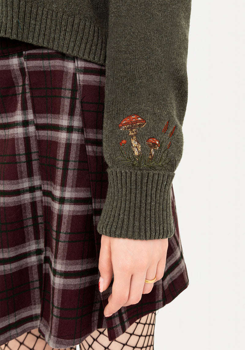 Keira Baumwolle Toadstool Bestickt Pullover