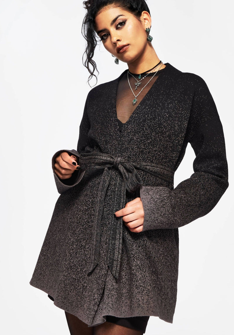 Nightjar Ombre Krawatte Wickel Cardigan