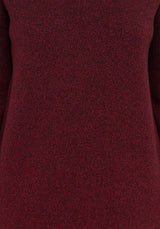 NightJar Ombre Gestrickt Maxi Kleid - Rot