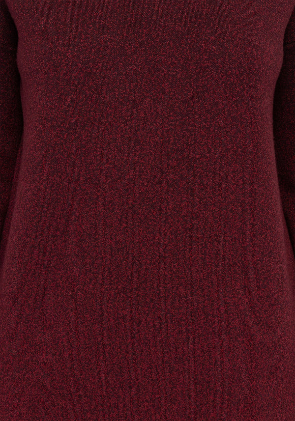 NightJar Ombre Gestrickt Maxi Kleid - Rot