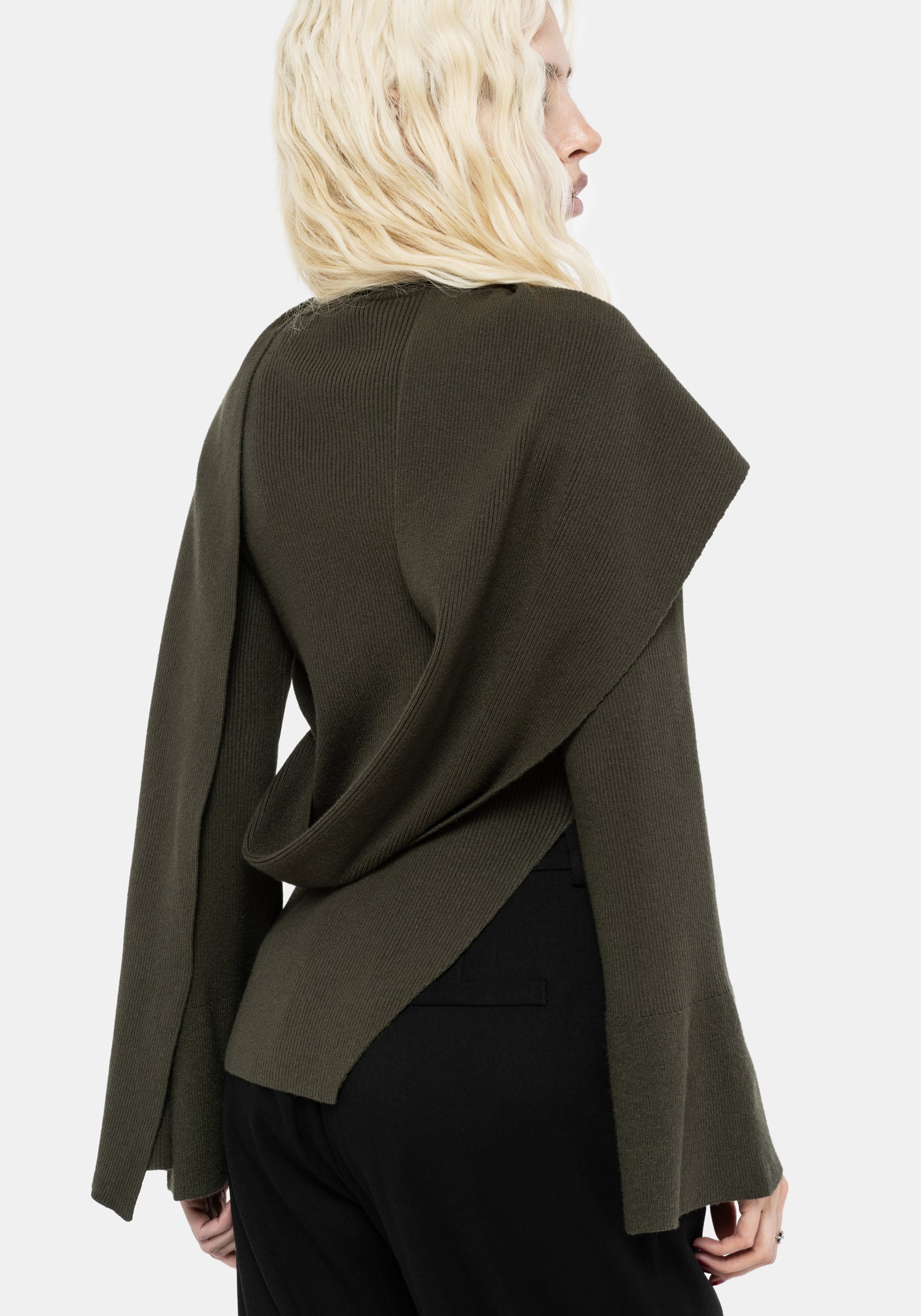 Symphony Schal Cape Ausgestellt Gestrickt Top