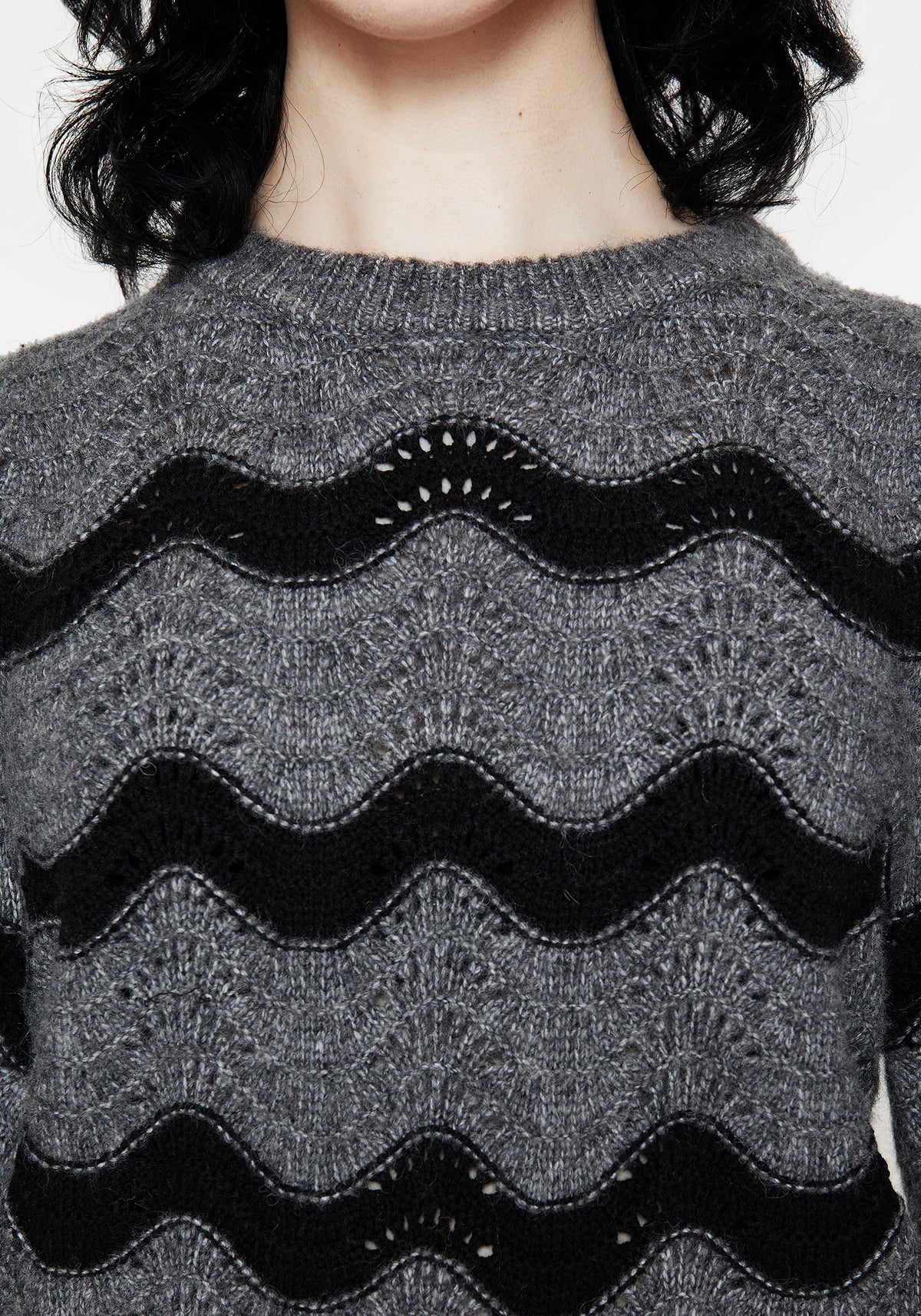 Nave Baumwolle Streifen Gestrickt Pullover