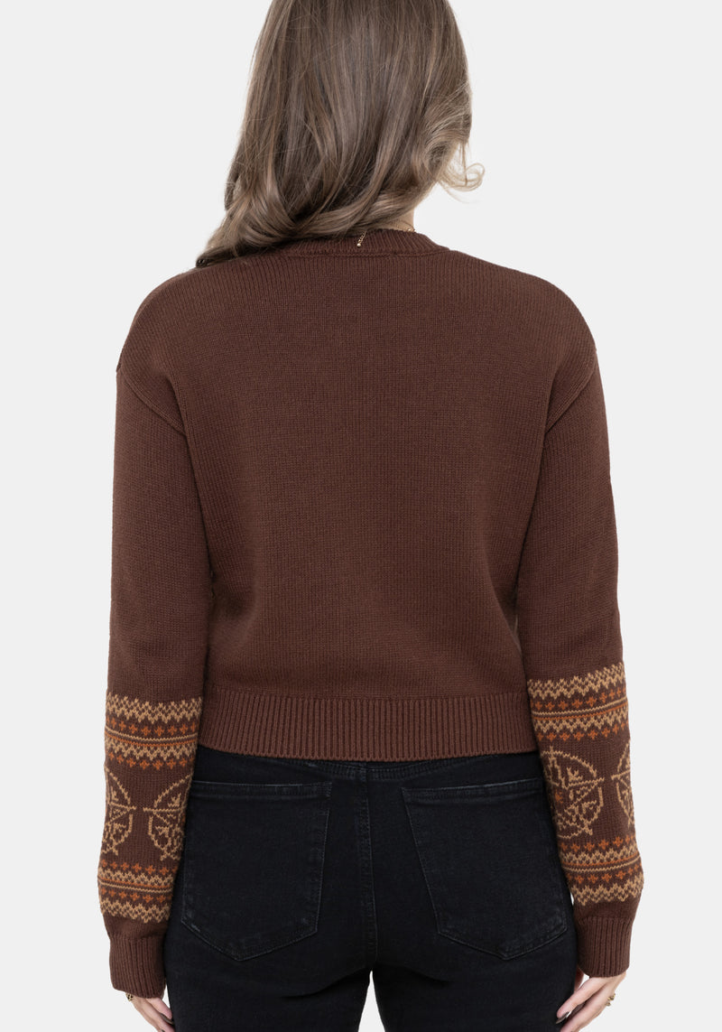 Olympia Pentagram Fairisle Knit Cardigan – Disturbia