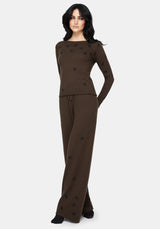 Mythidra Bug Printed Lounge Knit Top